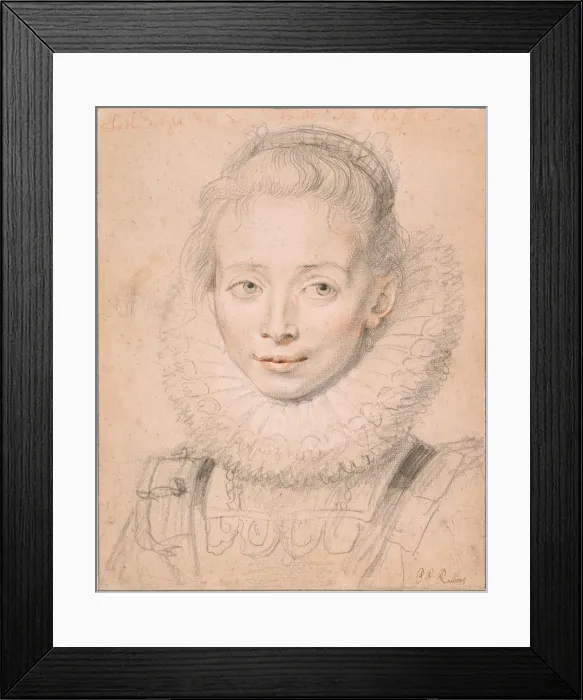 Framed Print : Rubenss Daughter Clara Serena (So named Maid of Honor of Infanta Isabella), c. 1623. Artist: Rubens, Pieter Paul (1577-1640) Framed Print : Rubenss Daughter Clara Serena (So named Maid of Honor of Infanta Isabella), c. 1623. Artist: Rubens, Pieter Paul (1577-1640)