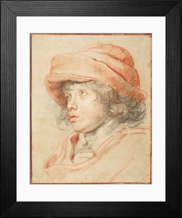 Framed Print : Rubenss Son Nicols Wearing a Red Felt Cap, 1625-1627. Artist: Rubens, Pieter Paul (1577-1640) Framed Print : Rubenss Son Nicols Wearing a Red Felt Cap, 1625-1627. Artist: Rubens, Pieter Paul (1577-1640)