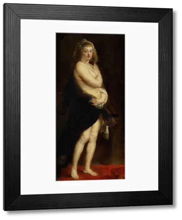 Framed Print : Portrait of Helene Fourment, ca 1636. Artist: Rubens, Pieter Paul (1577-1640) Framed Print : Portrait of Helene Fourment, ca 1636. Artist: Rubens, Pieter Paul (1577-1640)