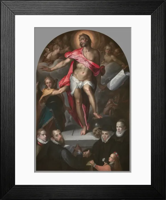 Framed Print : Epitaph of Goldsmith Nicolas Muller of Prague, 1593. Artist: Spranger, Bartholomeus (1546-1611) Framed Print : Epitaph of Goldsmith Nicolas Muller of Prague, 1593. Artist: Spranger, Bartholomeus (1546-1611)