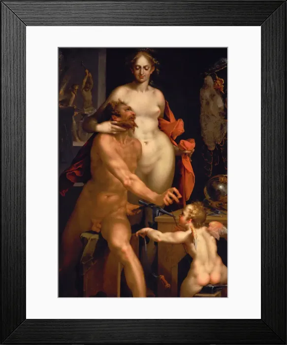 Framed Print : The Visit of Venus to Vulcan, c. 1610. Artist: Spranger, Bartholomeus (1546-1611) Framed Print : The Visit of Venus to Vulcan, c. 1610. Artist: Spranger, Bartholomeus (1546-1611)