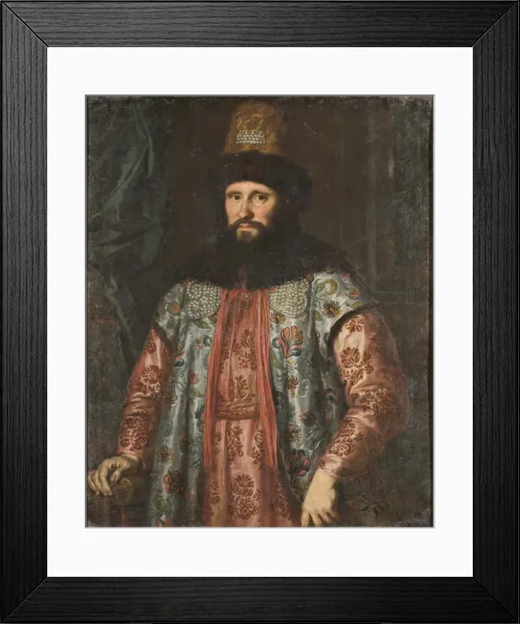 Framed Print : Portrait of the Ambassador Ivan Chemodanov, c. 1657?1658. Artist: Sustermans, Justus (Giusto) (1597-1681) Framed Print : Portrait of the Ambassador Ivan Chemodanov, c. 1657?1658. Artist: Sustermans, Justus (Giusto) (1597-1681)