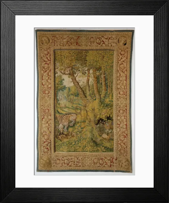 Framed Print : Dragon eating eggs (Tapestry), Mid of 17th cen Artist: Anonymous Framed Print : Dragon eating eggs (Tapestry), Mid of 17th cen Artist: Anonymous