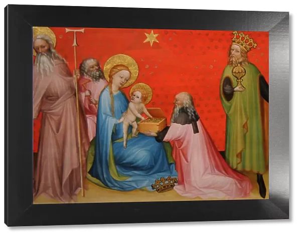 Adoration of the Magi with Saint Anthony Abbot, ca 1400. Artist: Anonymous