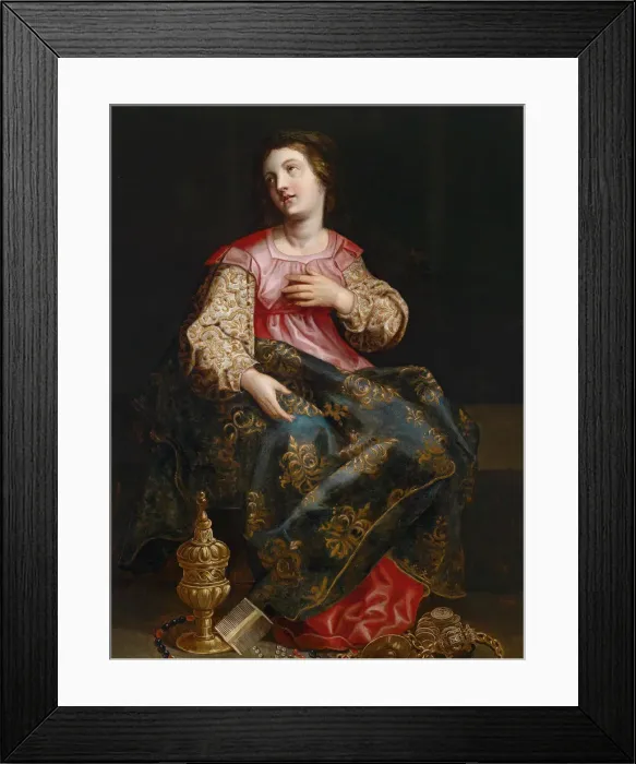 Framed Print : Mary Magdalene. Artist: Balen, Hendrik I, van (1575-1632) Framed Print : Mary Magdalene. Artist: Balen, Hendrik I, van (1575-1632)
