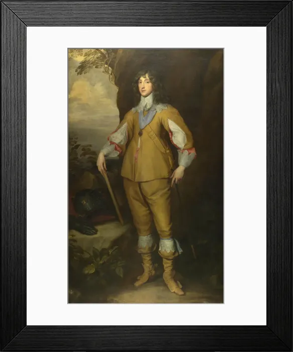 Framed Print : Portrait of Charles I Louis (1617-1680), Elector Palatine, ca 1637. Artist: Dyck, Anthony van, (Studio of) Framed Print : Portrait of Charles I Louis (1617-1680), Elector Palatine, ca 1637. Artist: Dyck, Anthony van, (Studio of)