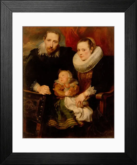 Framed Print : Family portrait, 1621. Artist: Dyck, Sir Anthonis, van (1599-1641) Framed Print : Family portrait, 1621. Artist: Dyck, Sir Anthonis, van (1599-1641)