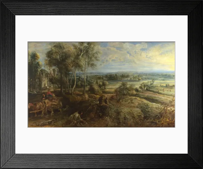 Framed Print : A View of Het Steen in the Early Morning, ca 1636. Artist: Rubens, Pieter Paul (1577-1640) Framed Print : A View of Het Steen in the Early Morning, ca 1636. Artist: Rubens, Pieter Paul (1577-1640)