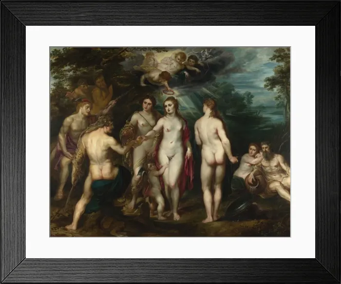Framed Print : The Judgement of Paris, c. 1599. Artist: Rubens, Pieter Paul (1577-1640) Framed Print : The Judgement of Paris, c. 1599. Artist: Rubens, Pieter Paul (1577-1640)