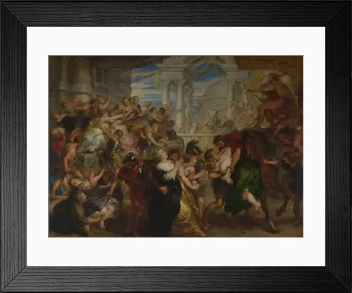 Framed Print : The Rape of the Sabine Women, ca 1637-1640. Artist: Rubens, Pieter Paul (1577-1640) Framed Print : The Rape of the Sabine Women, ca 1637-1640. Artist: Rubens, Pieter Paul (1577-1640)