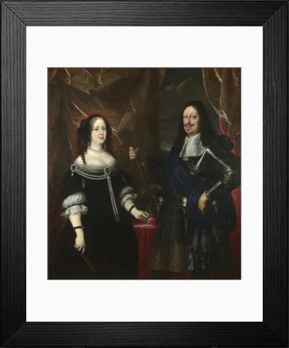 Framed Print : Double Portrait of the Grand Duke Ferdinand II of Tuscany and his Wife Vittoria della Rovere, 1660s. Artist: Sustermans, Justus (Giusto) (1597-1681) Framed Print : Double Portrait of the Grand Duke Ferdinand II of Tuscany and his Wife Vittoria della Rovere, 1660s. Artist: Sustermans, Justus (Giusto) (1597-1681)