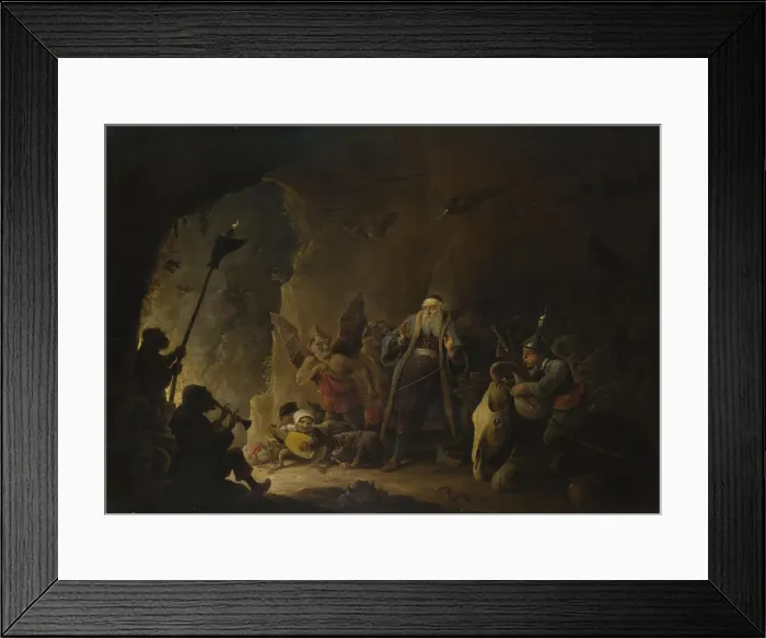 Framed Print : The Rich Man being led to Hell, c. 1647-1648. Artist: Teniers, David, the Younger (1610-1690) Framed Print : The Rich Man being led to Hell, c. 1647-1648. Artist: Teniers, David, the Younger (1610-1690)