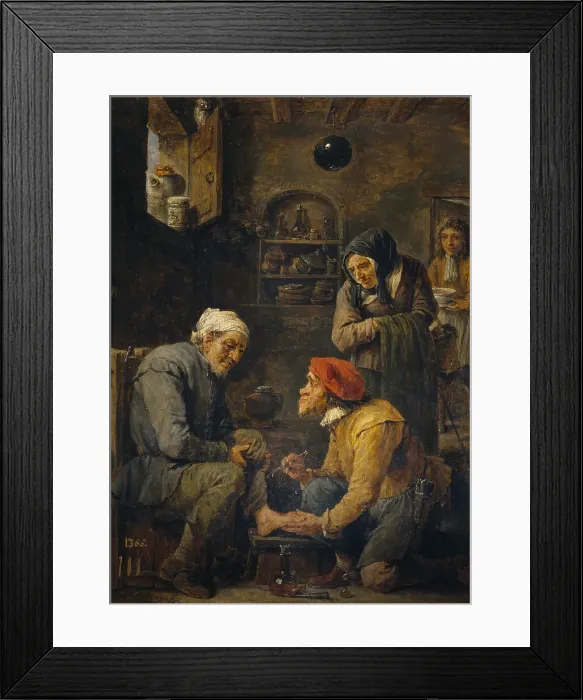 Framed Print : The Surgeon, 1630-1640. Artist: Teniers, David, the Younger (1610-1690) Framed Print : The Surgeon, 1630-1640. Artist: Teniers, David, the Younger (1610-1690)