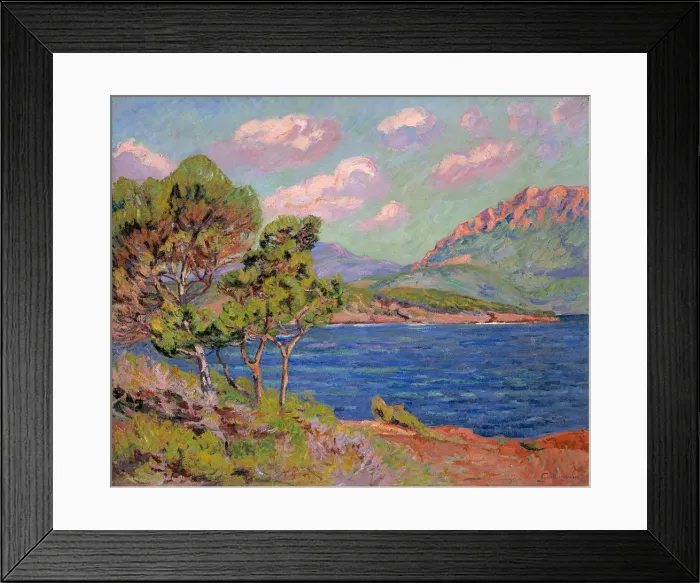 Framed Print : La baie d Agay, Cote d Azur, c. 1910. Artist: Guillaumin, Jean-Baptiste Armand (1841-1927) Framed Print : La baie d Agay, Cote d Azur, c. 1910. Artist: Guillaumin, Jean-Baptiste Armand (1841-1927)