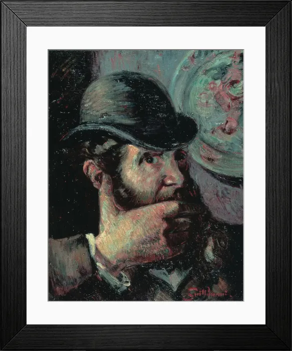 Framed Print : Self-Portrait, 1890s. Artist: Guillaumin, Jean-Baptiste Armand (1841-1927) Framed Print : Self-Portrait, 1890s. Artist: Guillaumin, Jean-Baptiste Armand (1841-1927)