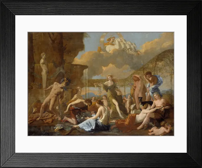 Framed Print : The Empire of Flora, 1631. Artist: Poussin, Nicolas (1594-1665) Framed Print : The Empire of Flora, 1631. Artist: Poussin, Nicolas (1594-1665)