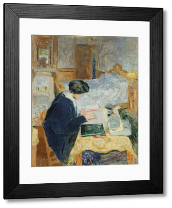 Framed Print : Lucy Hessel Reading (Lucy Hessel lisant), 1913. Artist: Vuillard, Edouard (1868-1940) Framed Print : Lucy Hessel Reading (Lucy Hessel lisant), 1913. Artist: Vuillard, Edouard (1868-1940)