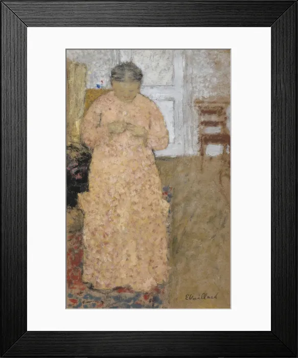 Framed Print : Woman in Pink Dress, um 1900-1904. Artist: Vuillard, Edouard (1868-1940) Framed Print : Woman in Pink Dress, um 1900-1904. Artist: Vuillard, Edouard (1868-1940)