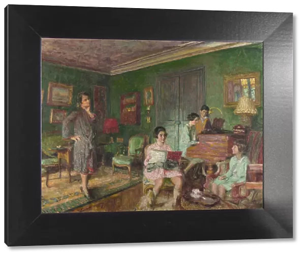 Madame Andre Wormser and her Children, 1927. Artist: Vuillard, Edouard (1868-1940)