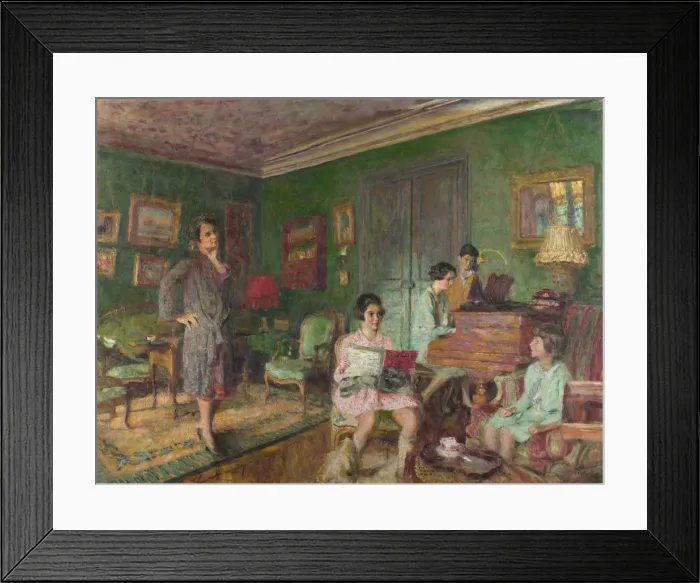 Framed Print : Madame Andre Wormser and her Children, 1927. Artist: Vuillard, Edouard (1868-1940) Framed Print : Madame Andre Wormser and her Children, 1927. Artist: Vuillard, Edouard (1868-1940)