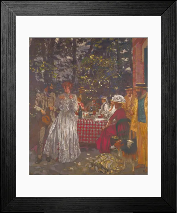Framed Print : The Terrace at Vasouy, the Lunch, 1901. Artist: Vuillard, Edouard (1868-1940) Framed Print : The Terrace at Vasouy, the Lunch, 1901. Artist: Vuillard, Edouard (1868-1940)