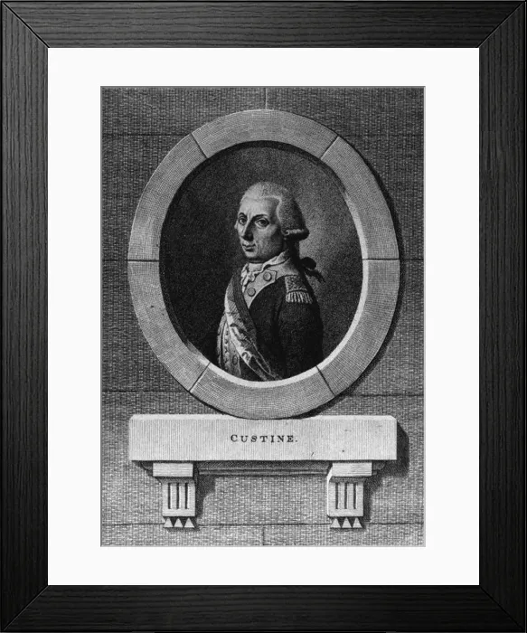 Framed Print : Armand de Custine. Artist: Anonymous Framed Print : Armand de Custine. Artist: Anonymous