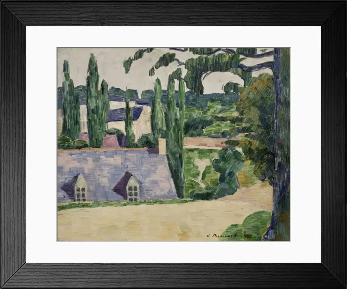 Framed Print : Landscape at Pont-Aven, 1889. Artist: Bernard, Emile (1868-1941) Framed Print : Landscape at Pont-Aven, 1889. Artist: Bernard, Emile (1868-1941)