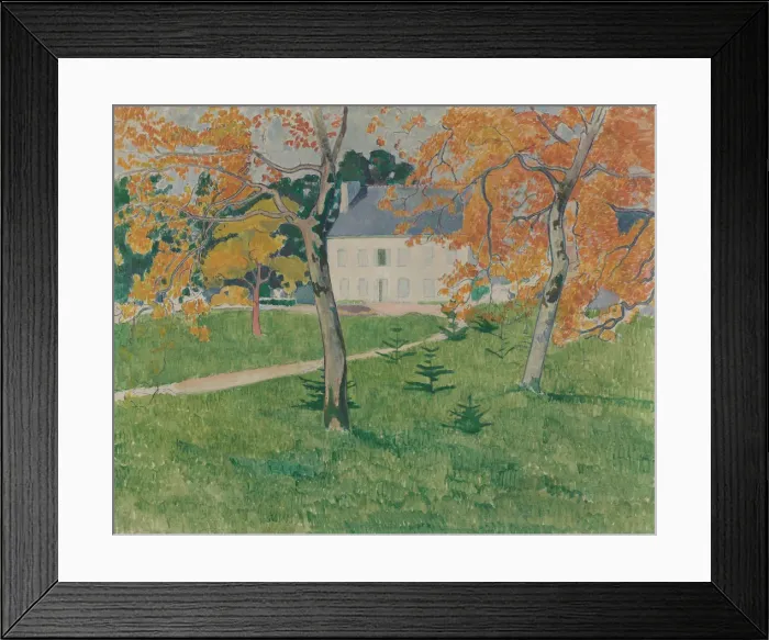 Framed Print : House among trees. Pont-Aven, 1888. Artist: Bernard, Emile (1868-1941) Framed Print : House among trees. Pont-Aven, 1888. Artist: Bernard, Emile (1868-1941)