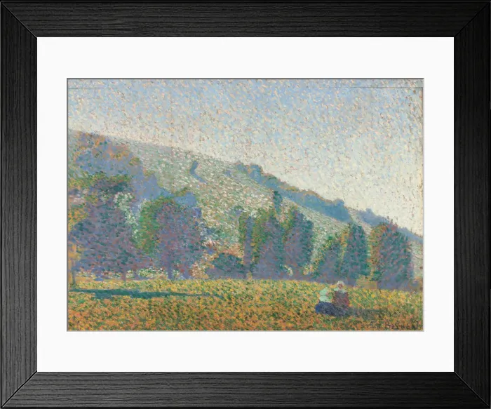 Framed Print : Two Breton women in a meadow, 1886. Artist: Bernard, Emile (1868-1941) Framed Print : Two Breton women in a meadow, 1886. Artist: Bernard, Emile (1868-1941)