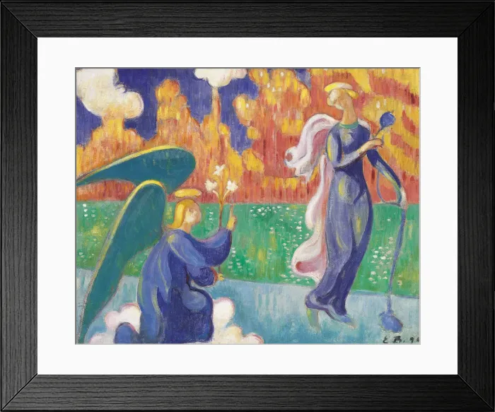 Framed Print : The Annunciation, 1890. Artist: Bernard, Emile (1868-1941) Framed Print : The Annunciation, 1890. Artist: Bernard, Emile (1868-1941)