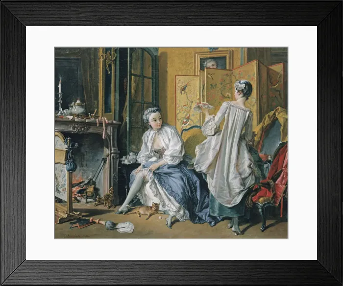 Framed Print : La toilette, 1742. Artist: Boucher, Francois (1703-1770) Framed Print : La toilette, 1742. Artist: Boucher, Francois (1703-1770)