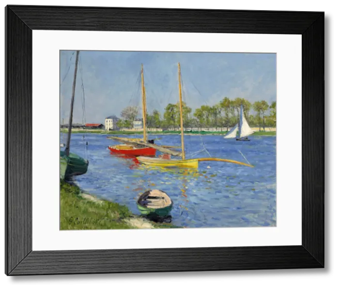 Framed Print : The Seine at Argenteuil, 1882. Artist: Caillebotte, Gustave (1848-1894) Framed Print : The Seine at Argenteuil, 1882. Artist: Caillebotte, Gustave (1848-1894)