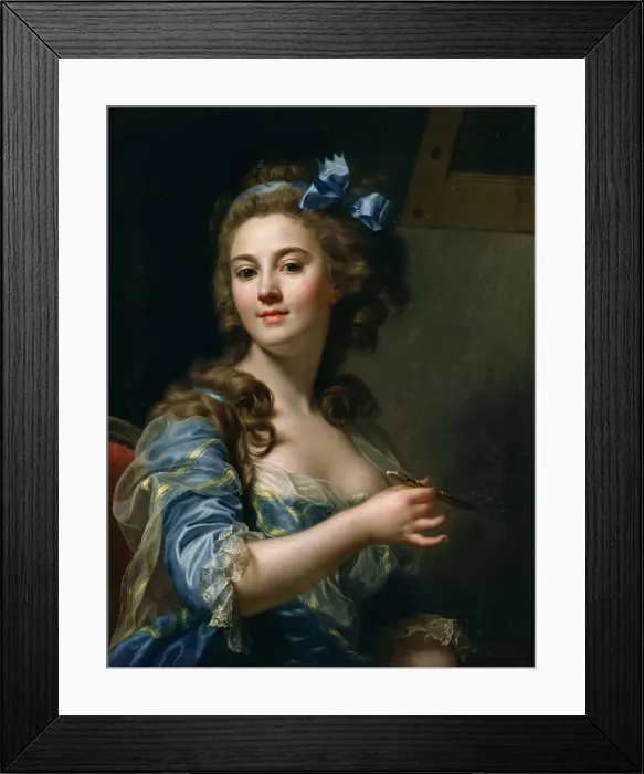 Framed Print : Self-Portrait, 1783. Artist: Capet, Marie-Gabrielle (1761-1818) Framed Print : Self-Portrait, 1783. Artist: Capet, Marie-Gabrielle (1761-1818)