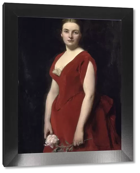 Portrait of Countess Anna Alexandrovna Obolenskaya (1861-1917), 1887. Artist: Carolus-Duran, Charles Emile Auguste (1837-1917)