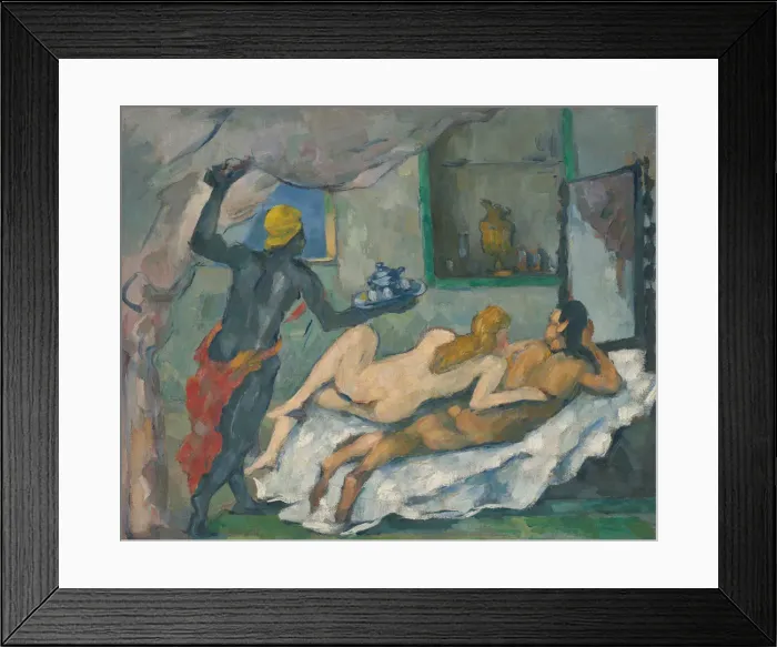 Framed Print : Afternoon in Naples (L Apres-midi a Naples), c. 1875. Artist: Cezanne, Paul (1839-1906) Framed Print : Afternoon in Naples (L Apres-midi a Naples), c. 1875. Artist: Cezanne, Paul (1839-1906)