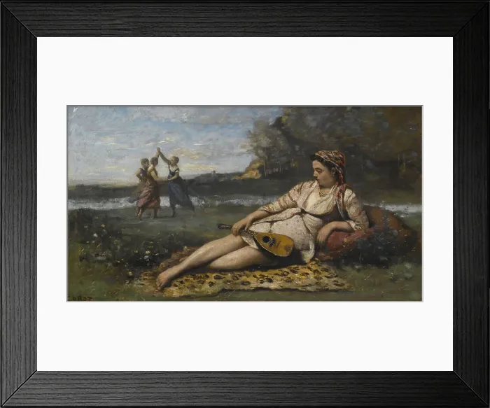 Framed Print : Young Women of Sparta (Jeunes filles de Sparte), 1868-1870. Artist: Corot, Jean-Baptiste Camille (1796-1875) Framed Print : Young Women of Sparta (Jeunes filles de Sparte), 1868-1870. Artist: Corot, Jean-Baptiste Camille (1796-1875)