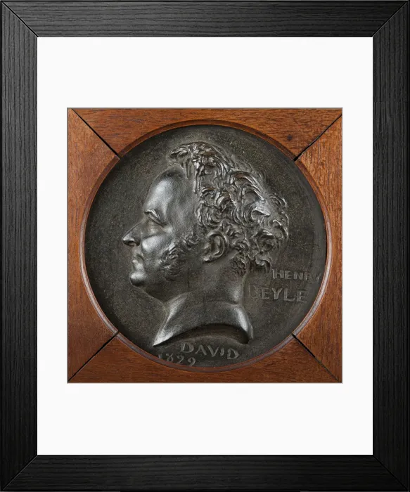 Framed Print : Stendhal, 1829. Artist: David d Angers, Pierre-Jean (1788-1856) Framed Print : Stendhal, 1829. Artist: David d Angers, Pierre-Jean (1788-1856)