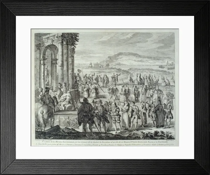 Framed Print : Cortege of Janus, 1764. Artist: De Fehrt, A. J. (1723-1774) Framed Print : Cortege of Janus, 1764. Artist: De Fehrt, A. J. (1723-1774)