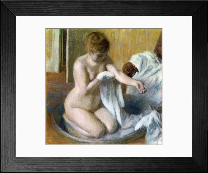 Framed Print : Femme au tub, ca. 1883. Artist: Degas, Edgar (1834-1917) Framed Print : Femme au tub, ca. 1883. Artist: Degas, Edgar (1834-1917)