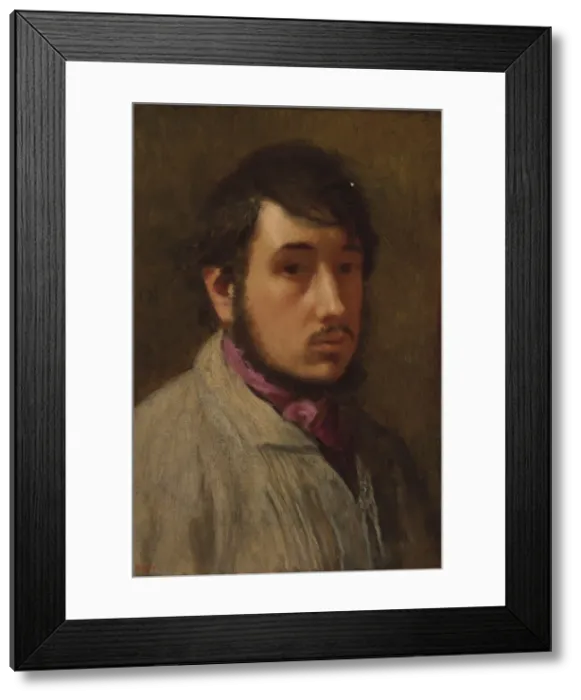 Framed Print : Self-Portrait, c. 1858. Artist: Degas, Edgar (1834-1917) Framed Print : Self-Portrait, c. 1858. Artist: Degas, Edgar (1834-1917)