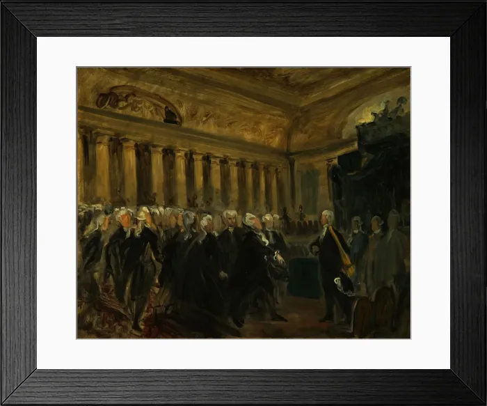Framed Print : Mirabeau Confronts the Marquis de Dreux-Breze (Sketch), 1831. Artist: Delacroix, Eugene (1798-1863) Framed Print : Mirabeau Confronts the Marquis de Dreux-Breze (Sketch), 1831. Artist: Delacroix, Eugene (1798-1863)