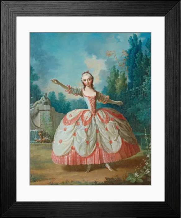 Framed Print : Portrait of Barbara Campanini (1721-1799), known as La Barbarina, 1721. Artist: Delaroche, Jean Philippe (1710-1767) Framed Print : Portrait of Barbara Campanini (1721-1799), known as La Barbarina, 1721. Artist: Delaroche, Jean Philippe (1710-1767)
