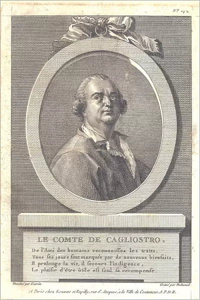 Count Alessandro di Cagliostro (1743-1795), 1781. Artist: Duhamel du Monceau, Henri-Louis (1700-1782)