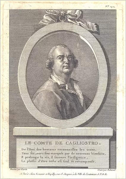 Count Alessandro di Cagliostro (1743-1795), 1781. Artist: Duhamel du Monceau, Henri-Louis (1700-1782)