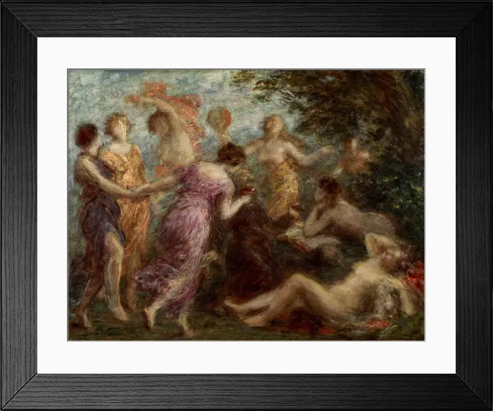 Framed Print : The Temptation of Saint Anthony. Artist: Fantin-Latour, Henri (1836-1904) Framed Print : The Temptation of Saint Anthony. Artist: Fantin-Latour, Henri (1836-1904)