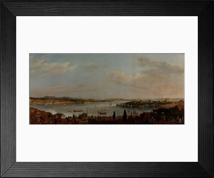 Framed Print : Panoramic View of Istanbul, Second Half of the 18th cen Artist: Favray, Antoine de (1706-1791) Framed Print : Panoramic View of Istanbul, Second Half of the 18th cen Artist: Favray, Antoine de (1706-1791)