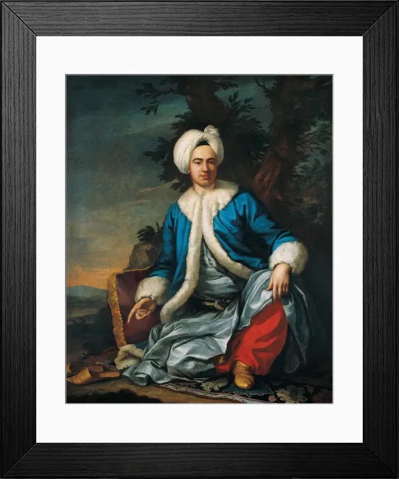 Framed Print : Portrait of An European in Turkish Costume, Second Half of the 18th cen Artist: Favray, Antoine de (1706-1791) Framed Print : Portrait of An European in Turkish Costume, Second Half of the 18th cen Artist: Favray, Antoine de (1706-1791)