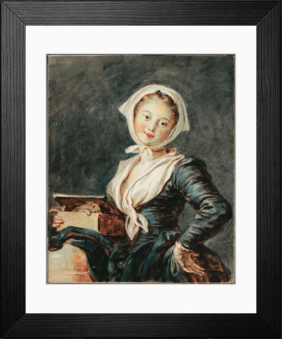 Framed Print : The Girl with the Marmot. Artist: Fragonard, Jean Honore (1732-1806) Framed Print : The Girl with the Marmot. Artist: Fragonard, Jean Honore (1732-1806)