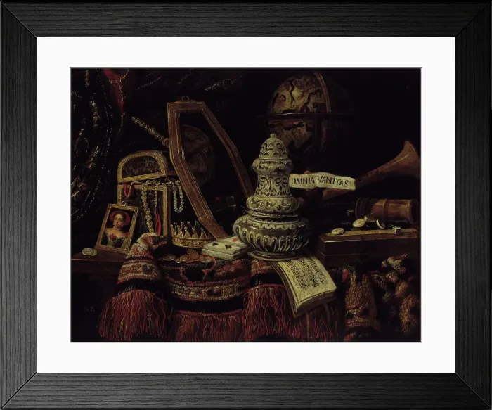 Framed Print : Vanity, 1670. Artist: French master Framed Print : Vanity, 1670. Artist: French master