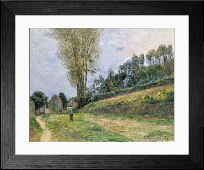 Framed Print : Street in Rouen, 1884. Artist: Gauguin, Paul Eugene Henri (1848-1903) Framed Print : Street in Rouen, 1884. Artist: Gauguin, Paul Eugene Henri (1848-1903)